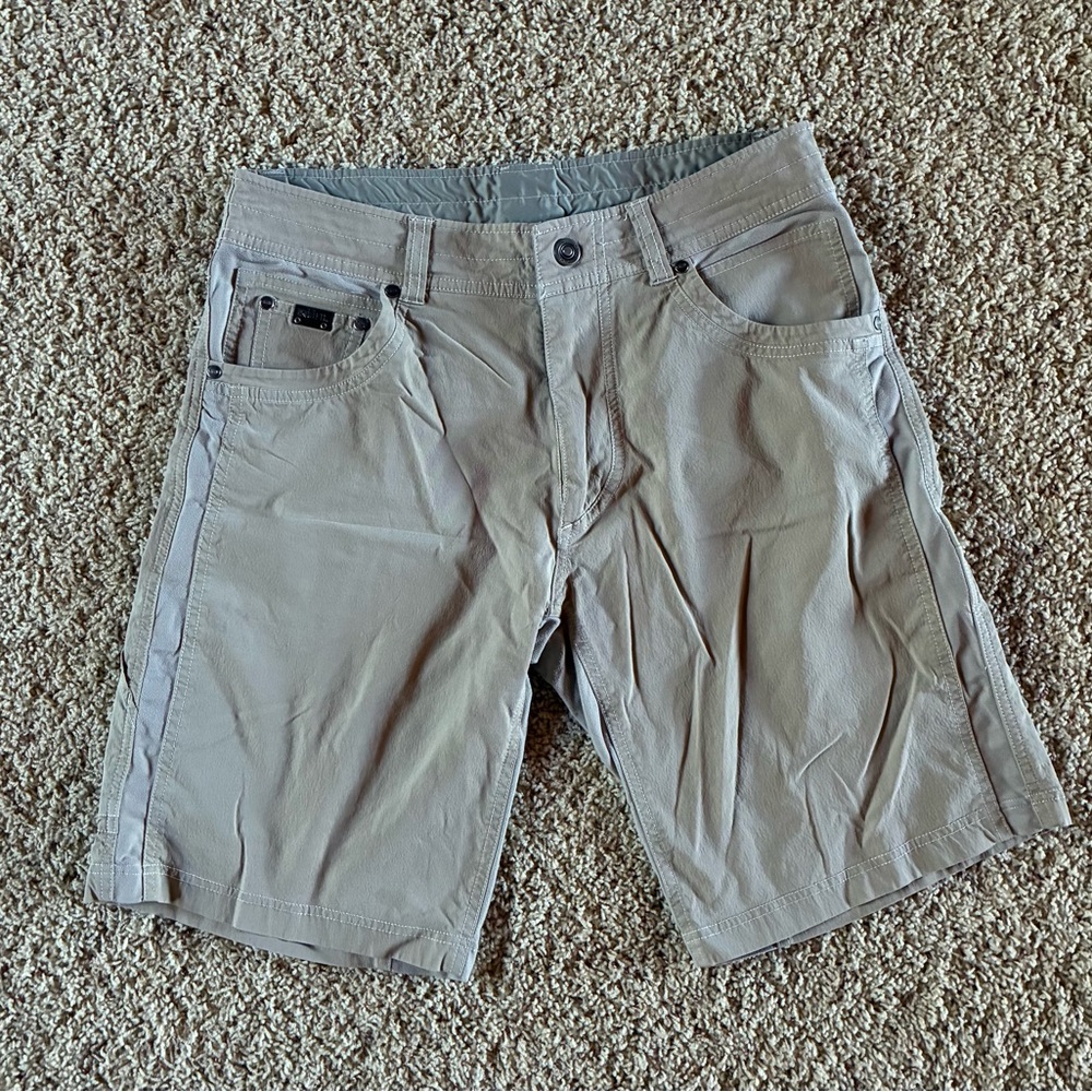 KUHL Radikl Short Khaki/Fossil 10” Inseam Hiking Outdoor Active Size 32 MSRP$89